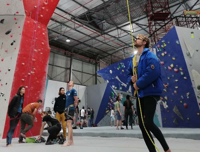 climbing at city rock