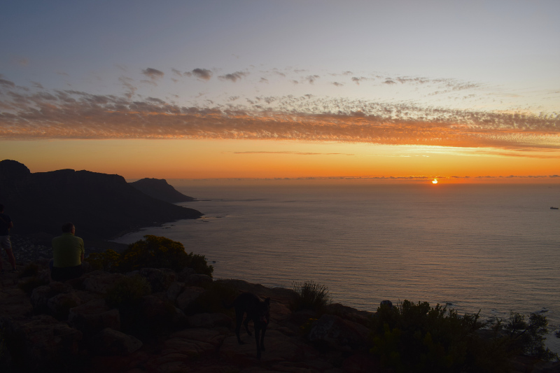 sunset from lions head