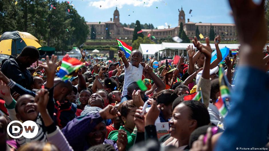 South Africans celebrating Freedom Day
