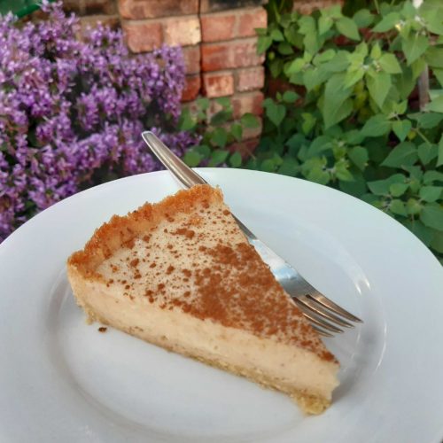 milk tart slice