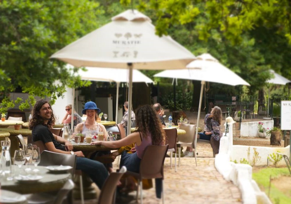 wine tasting at Muratie